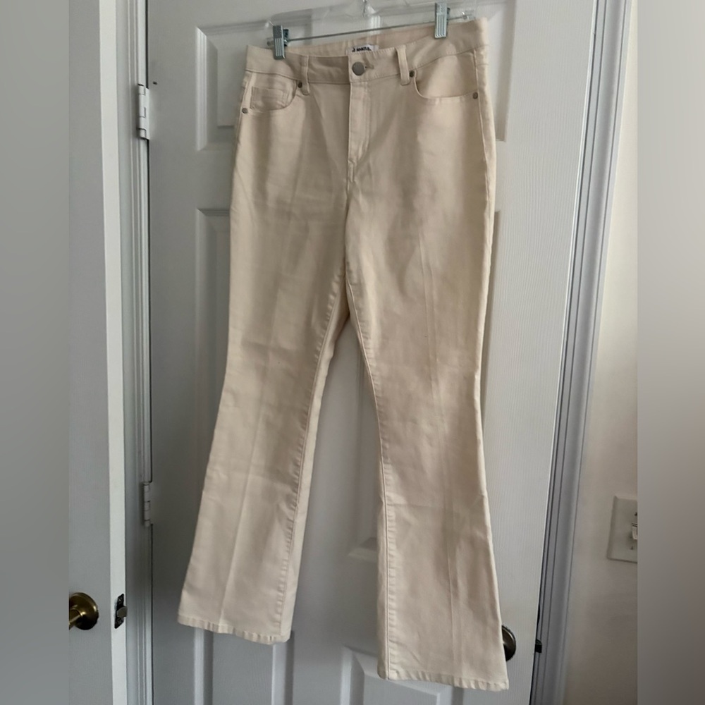 d. jeans Cream High-Rise Jeans